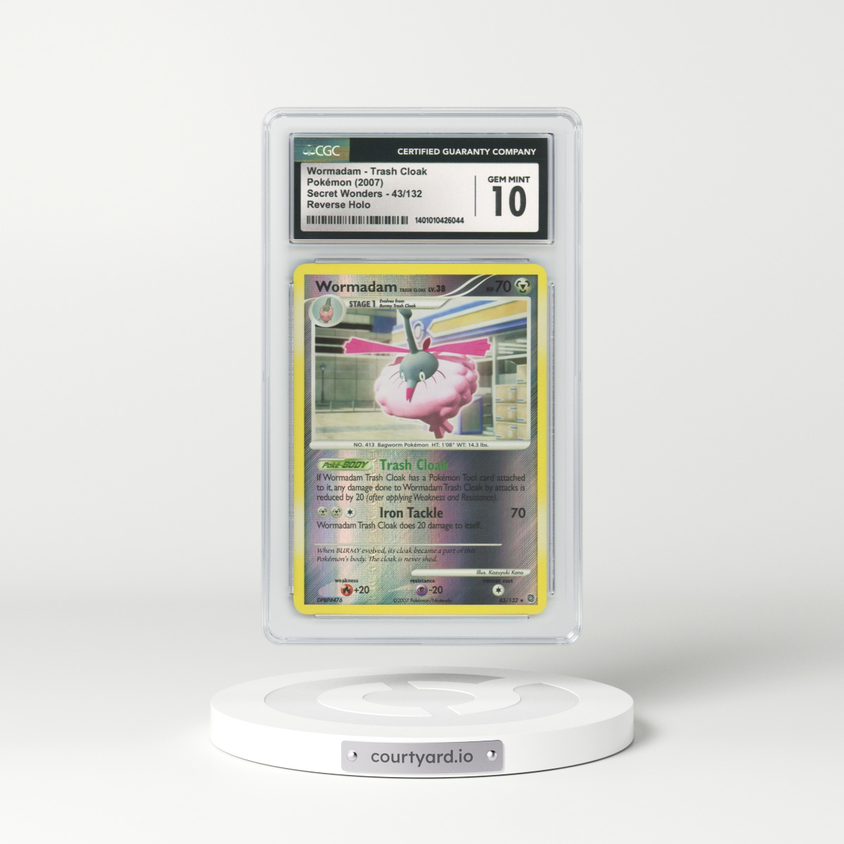 2007 Secret Wonders #43 Wormadam Trash Cloak - Holo (CGC 10 GEM MINT)