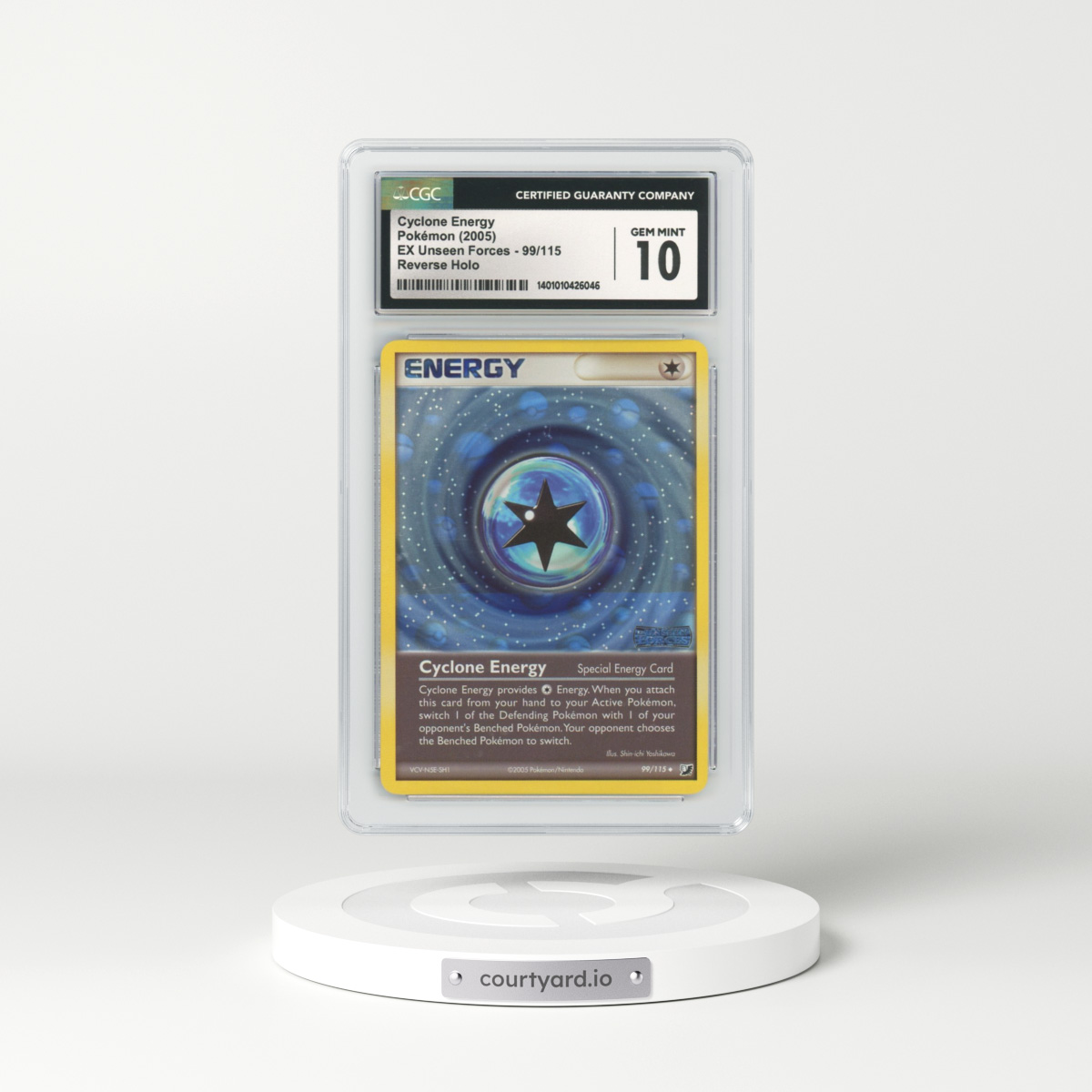 2005 EX Unseen Forces #99 Cyclone Energy - Holo (CGC 10 GEM MINT)