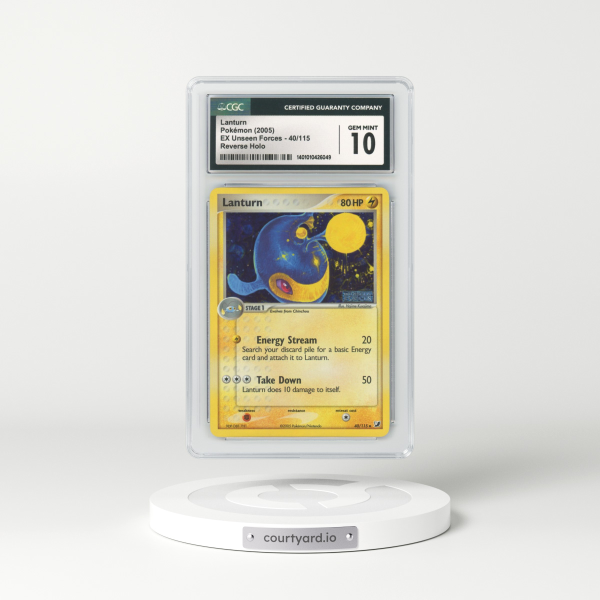 2005 EX Unseen Forces #40 Lanturn - Holo (CGC 10 GEM MINT)