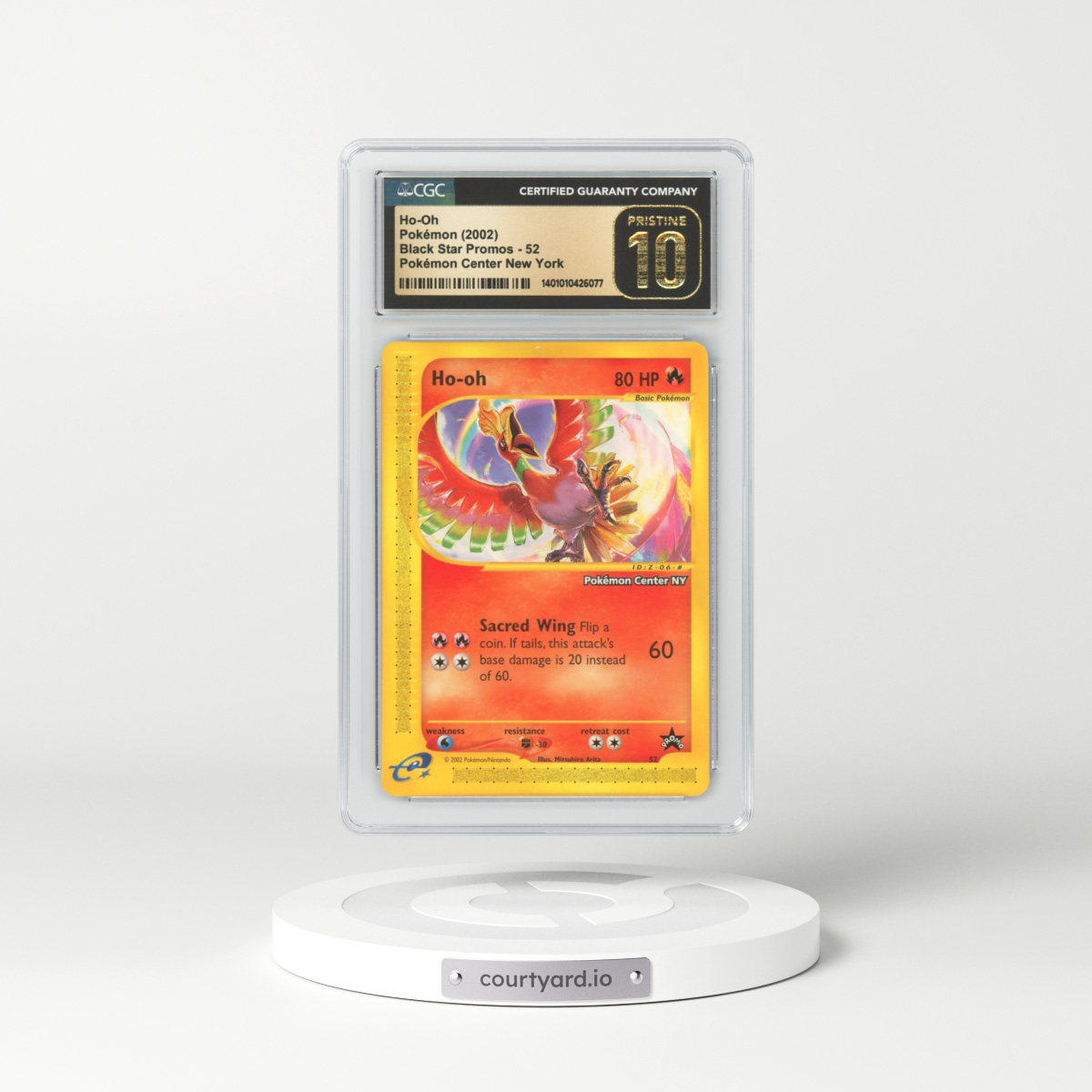 2002 Black Star Promos #52 Ho-Oh (CGC 10 PRISTINE)