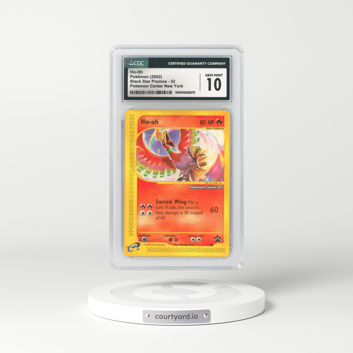 2002 Black Star Promos #52 Ho-Oh (CGC 10 GEM MINT)