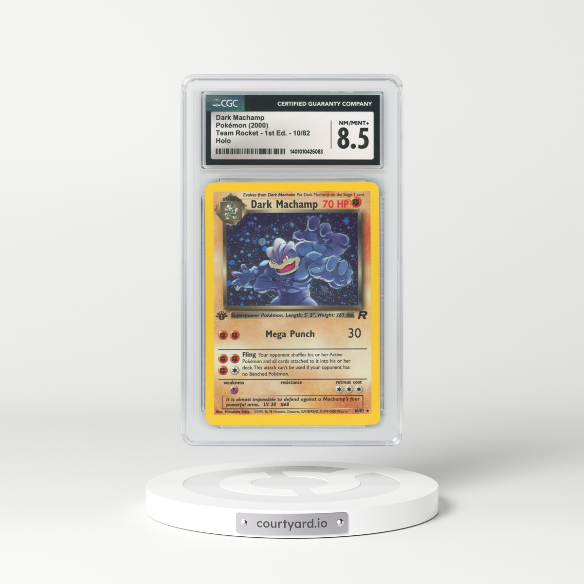 2000 Team Rocket #10 Dark Machamp (CGC 8.5 NM-MT+)