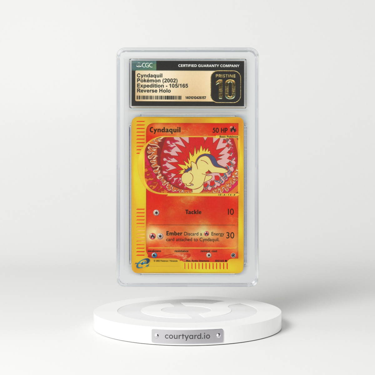 2002 Expedition #105 Cyndaquil - Holo (CGC 10 PRISTINE)