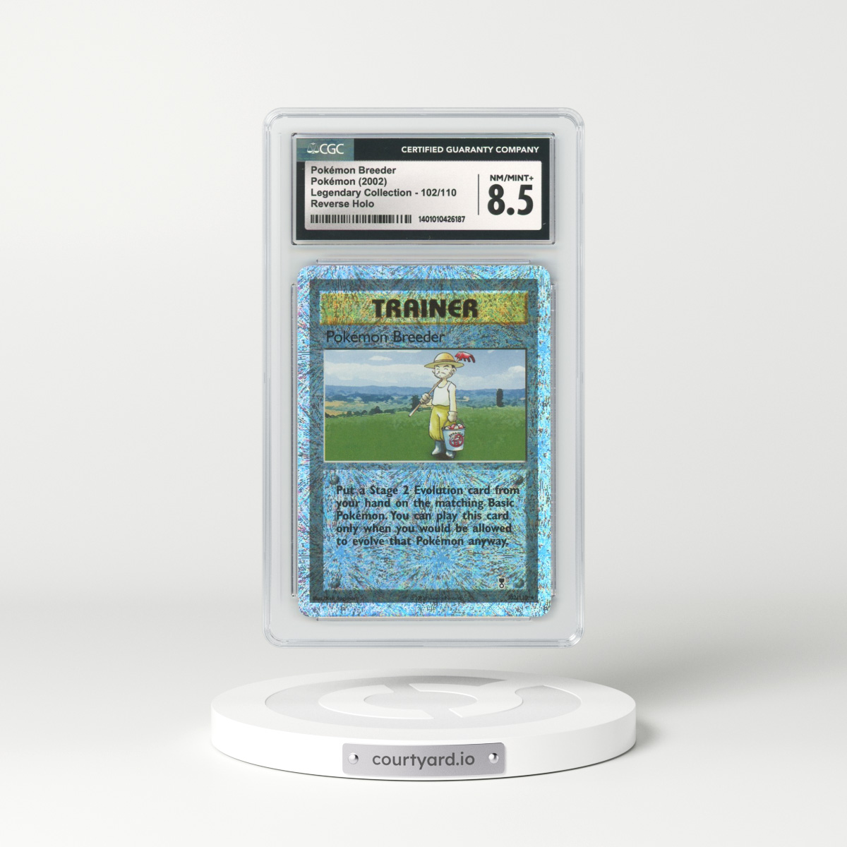 2002 Legendary Collection #102 Pokemon Breeder - Holo (CGC 8.5 NM-MT+)