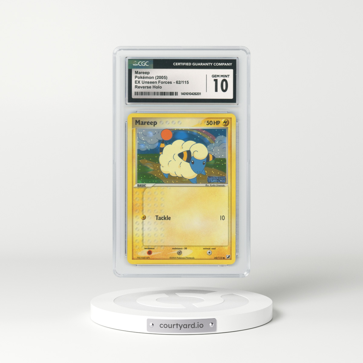 2005 EX Unseen Forces #62 Mareep - Holo (CGC 10 GEM MINT)