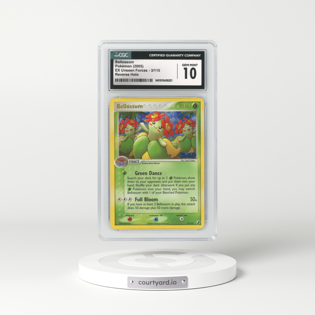 2005 EX Unseen Forces #3 Bellossom - Holo (CGC 10 GEM MINT)