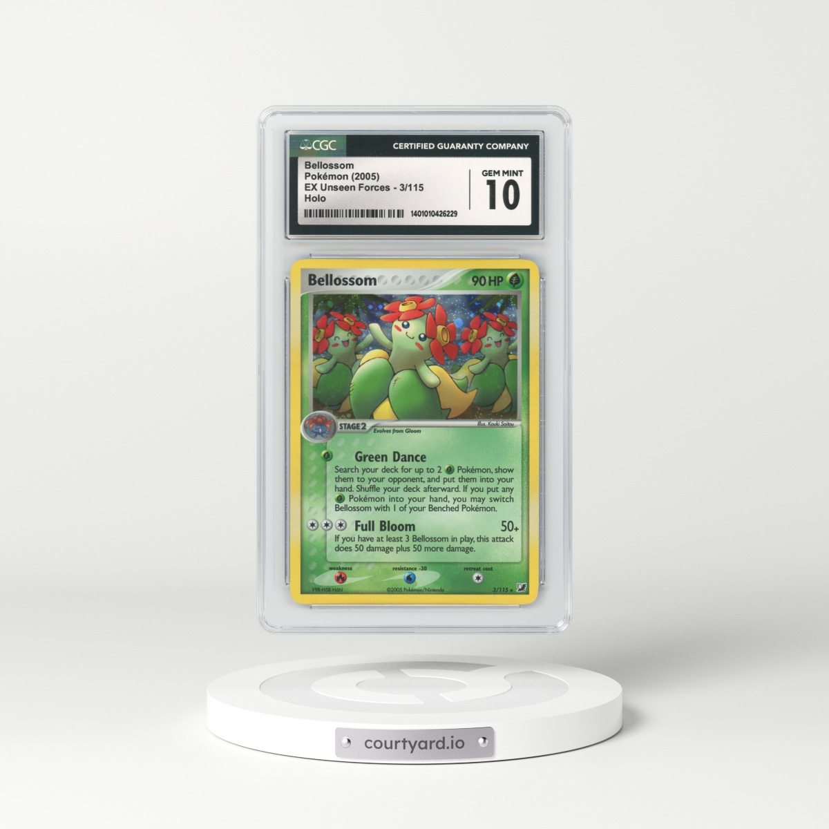 2005 EX Unseen Forces #3 Bellossom - Holo (CGC 10 GEM MINT)