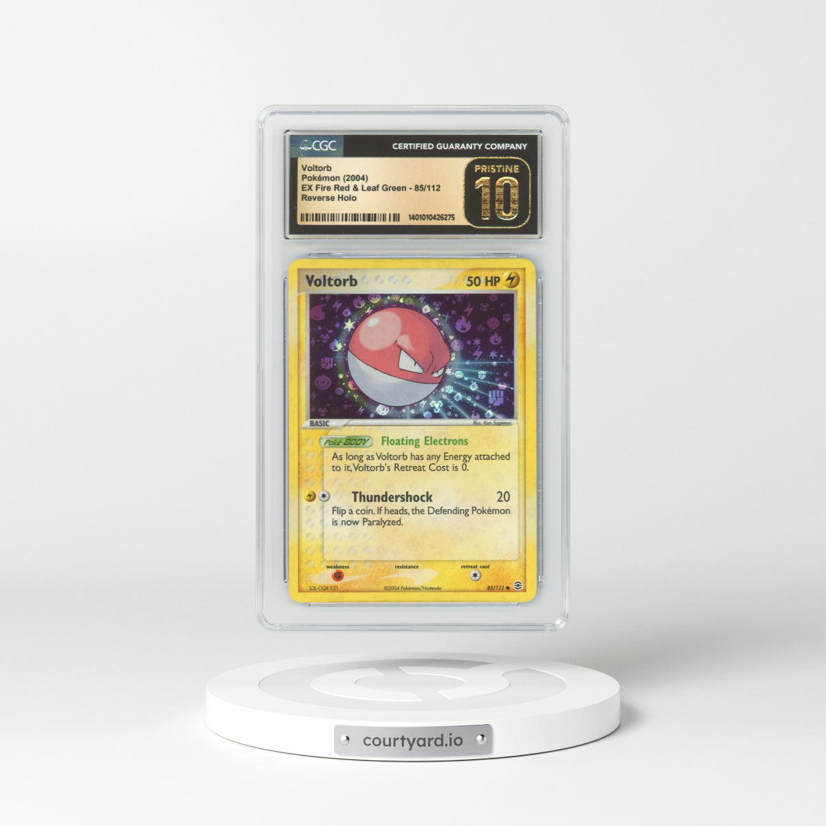2004 EX FireRed & LeafGreen #85 Voltorb - Holo (CGC 10 PRISTINE)