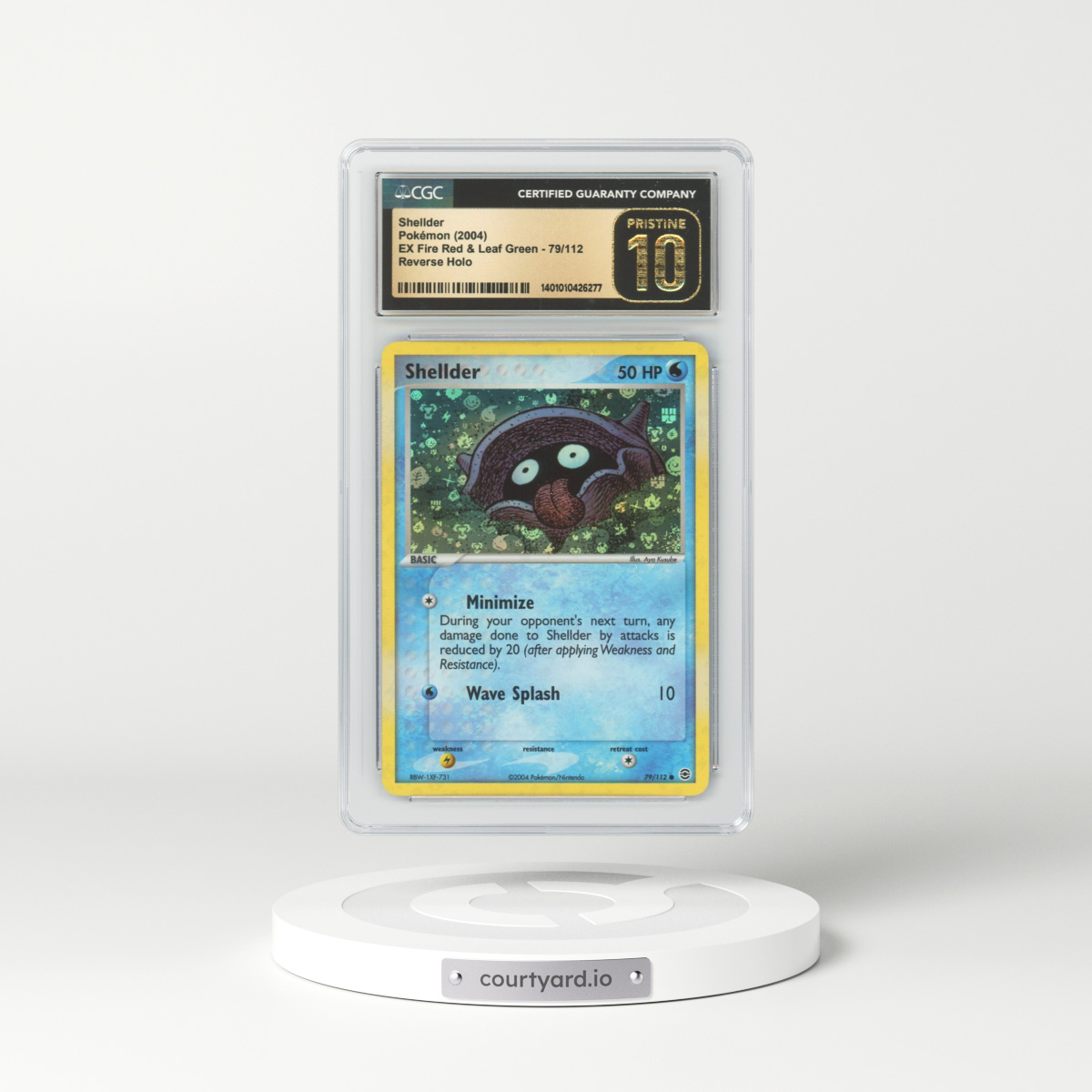 2004 EX FireRed & LeafGreen #79 Shellder - Holo (CGC 10 PRISTINE)