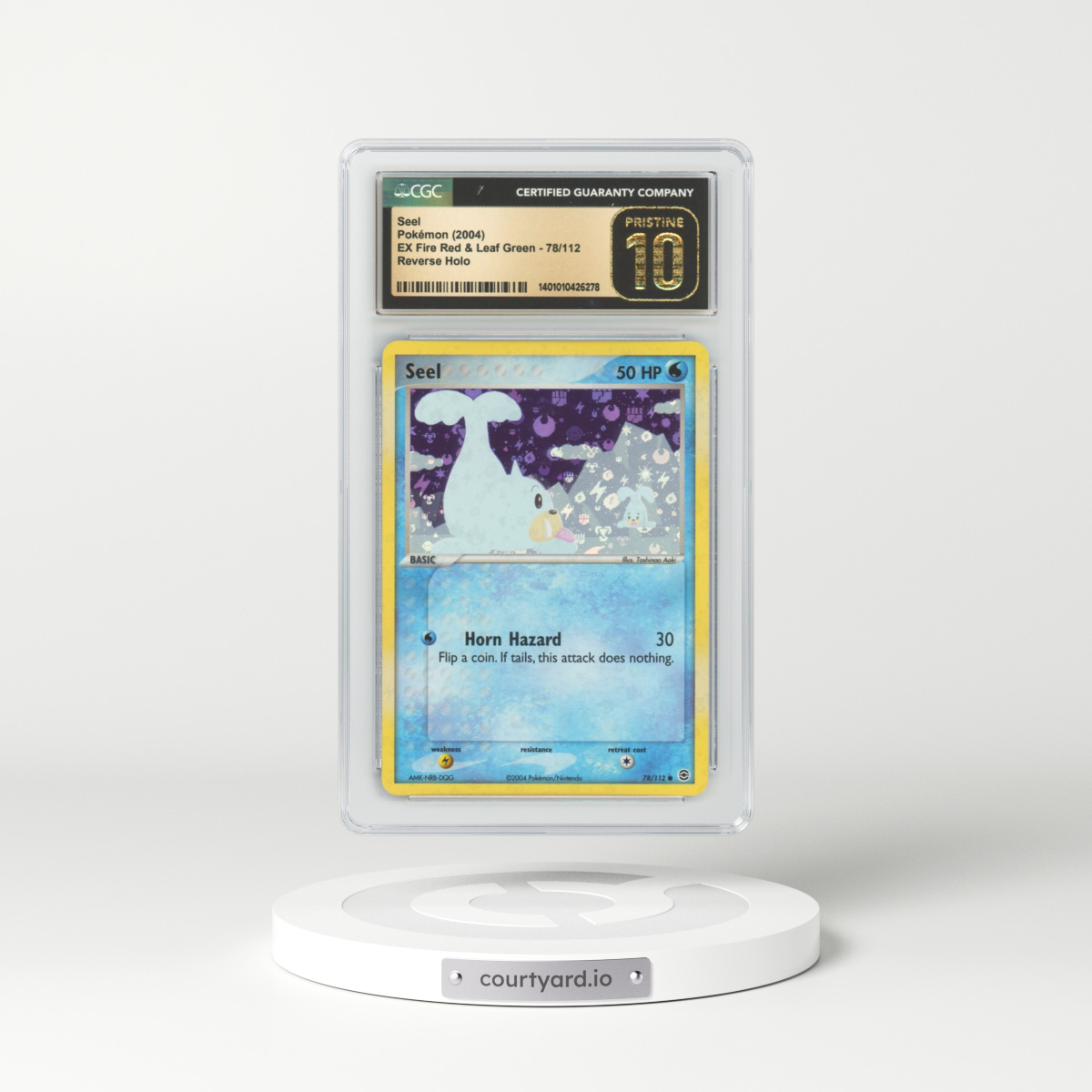 2004 EX FireRed & LeafGreen #78 Seel - Holo (CGC 10 PRISTINE)