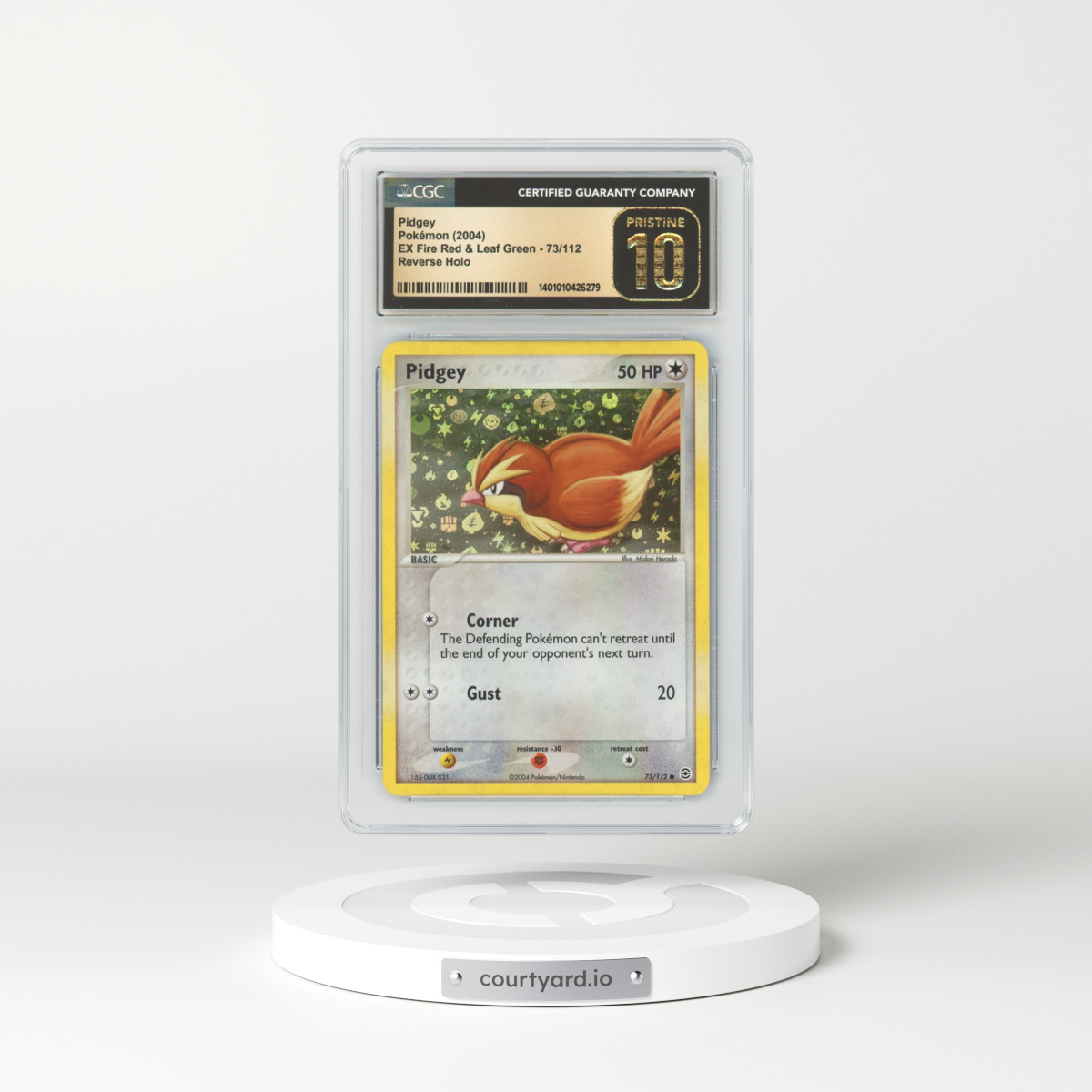 2004 EX FireRed & LeafGreen #73 Pidgey - Holo (CGC 10 PRISTINE)