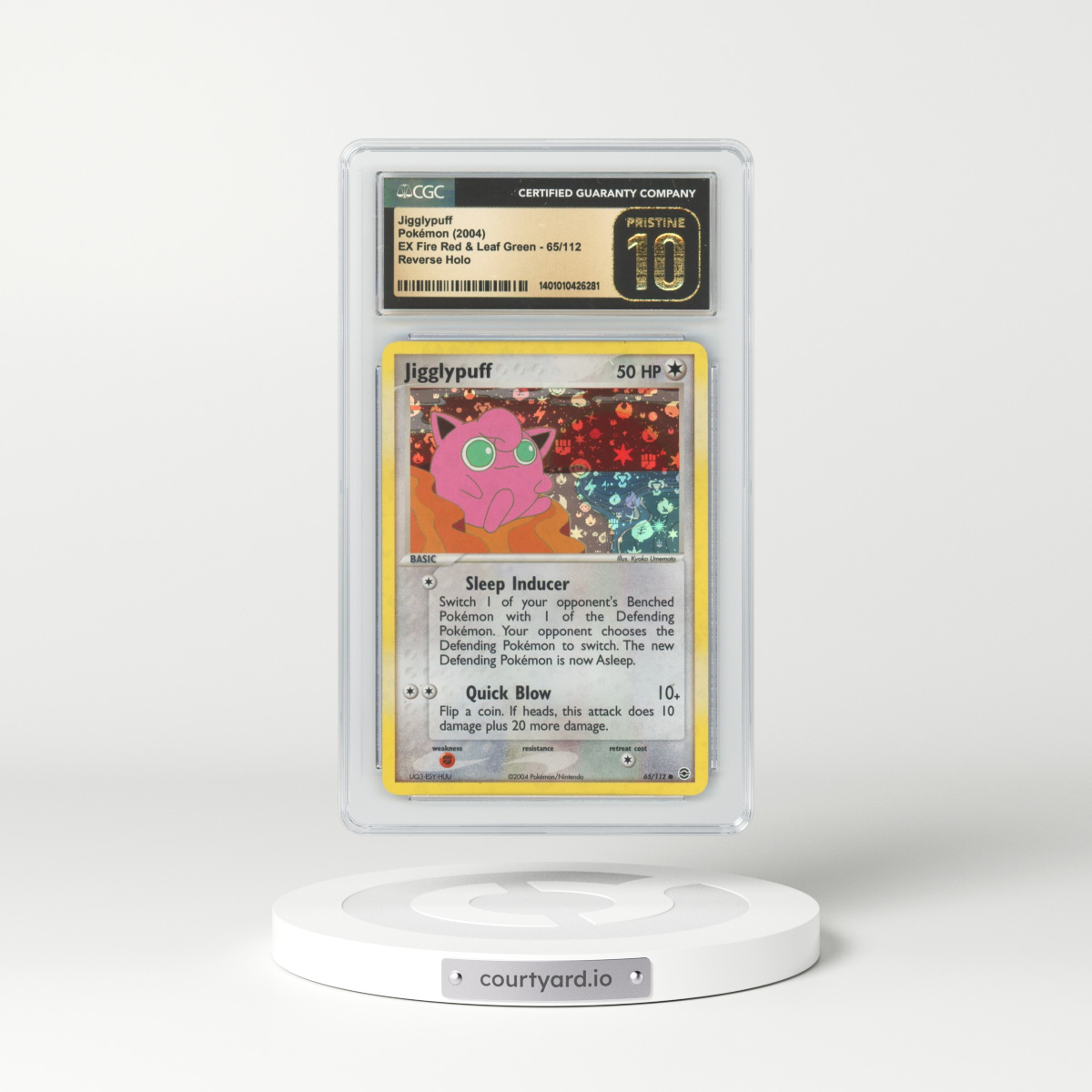 2004 EX FireRed & LeafGreen #65 Jigglypuff - Holo (CGC 10 PRISTINE)