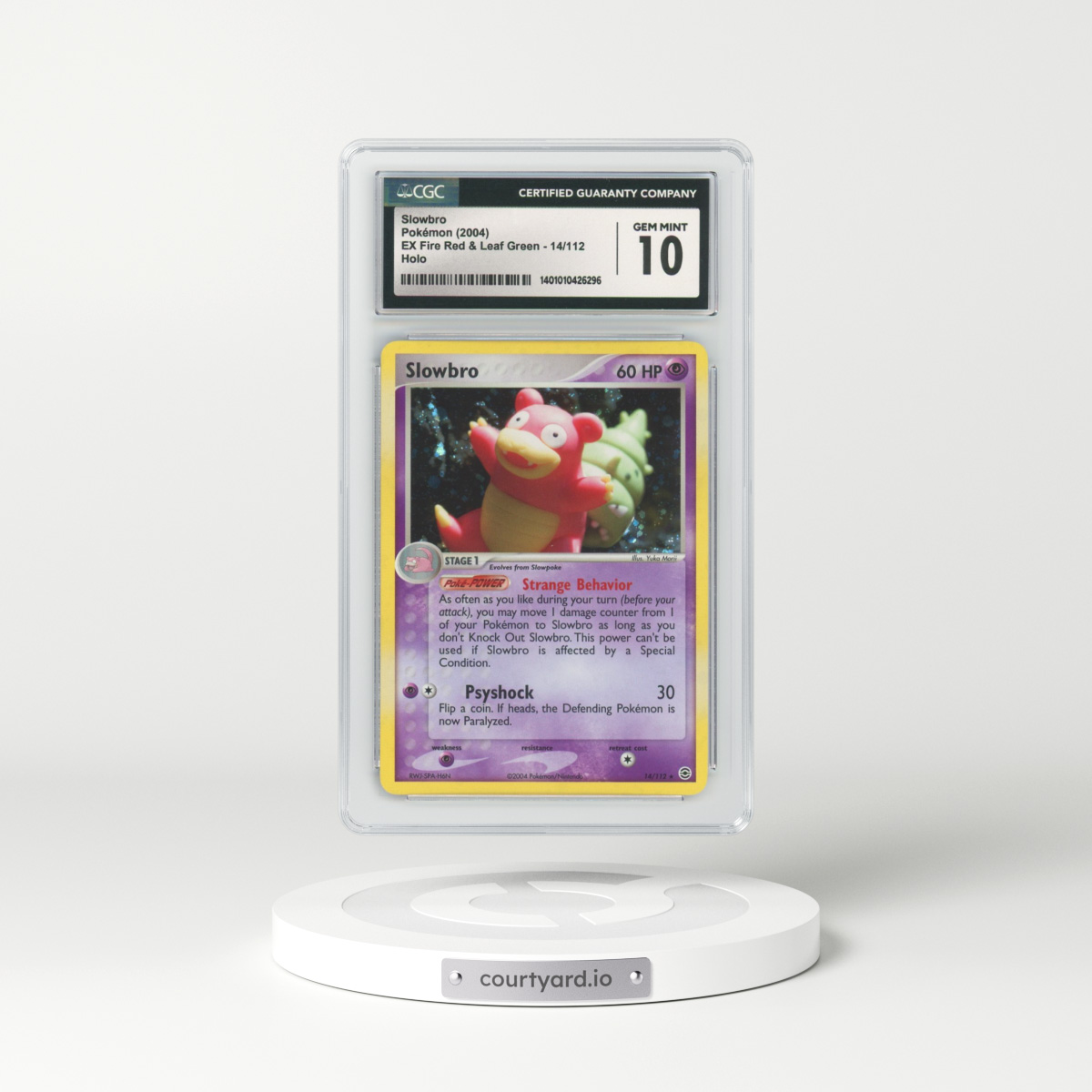 2004 EX FireRed & LeafGreen #14 Slowbro - Holo (CGC 10 GEM MINT)