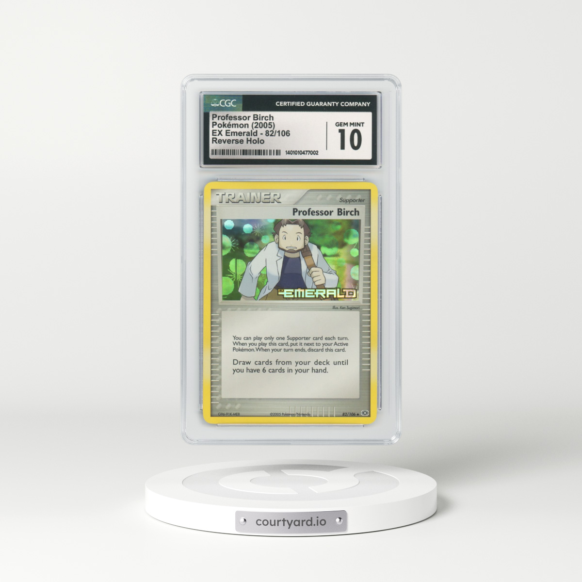 2005 EX Emerald #82 Professor Birch - Holo (CGC 10 GEM MINT)