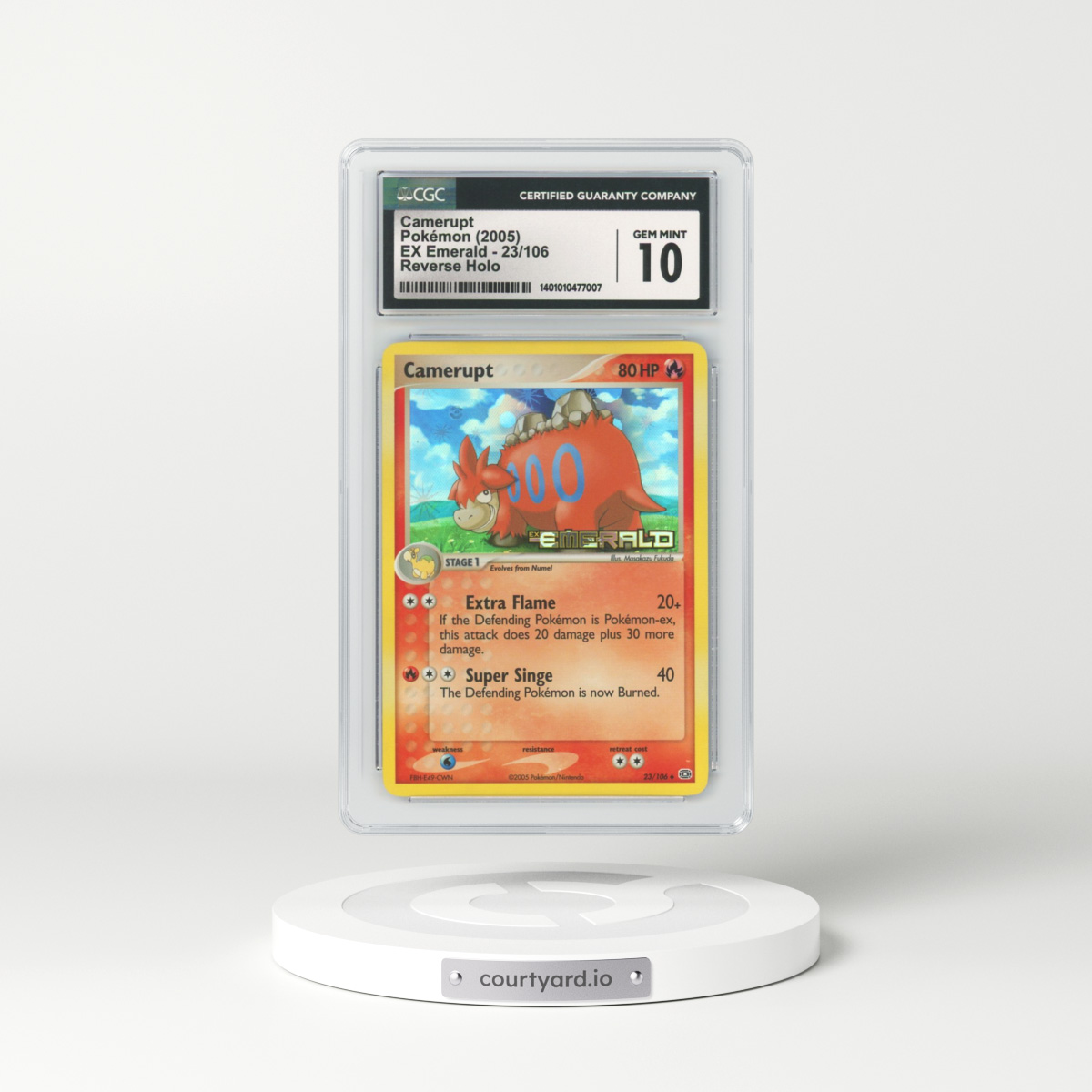 2005 EX Emerald #23 Camerupt - Holo (CGC 10 GEM MINT)