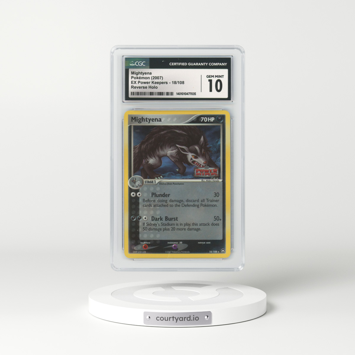 2007 EX Power Keepers #18 Mightyena - Holo (CGC 10 GEM MINT)