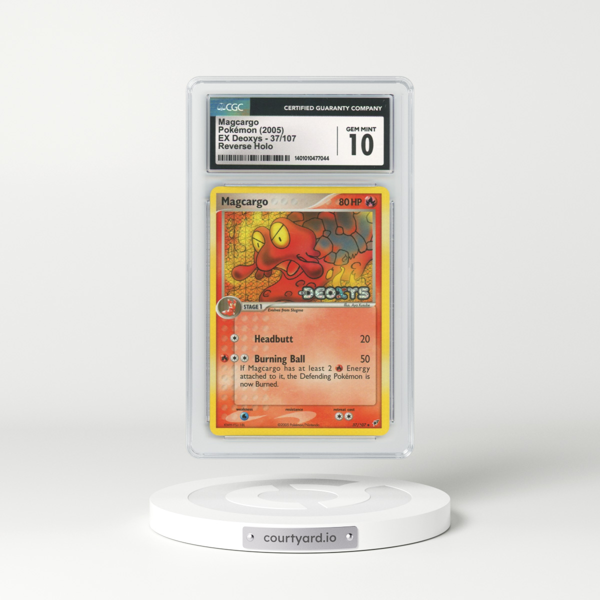 2005 EX Deoxys #37 Magcargo - Holo (CGC 10 GEM MINT)