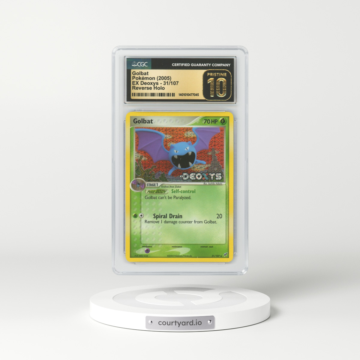 2005 EX Deoxys #31 Golbat - Holo (CGC 10 PRISTINE)