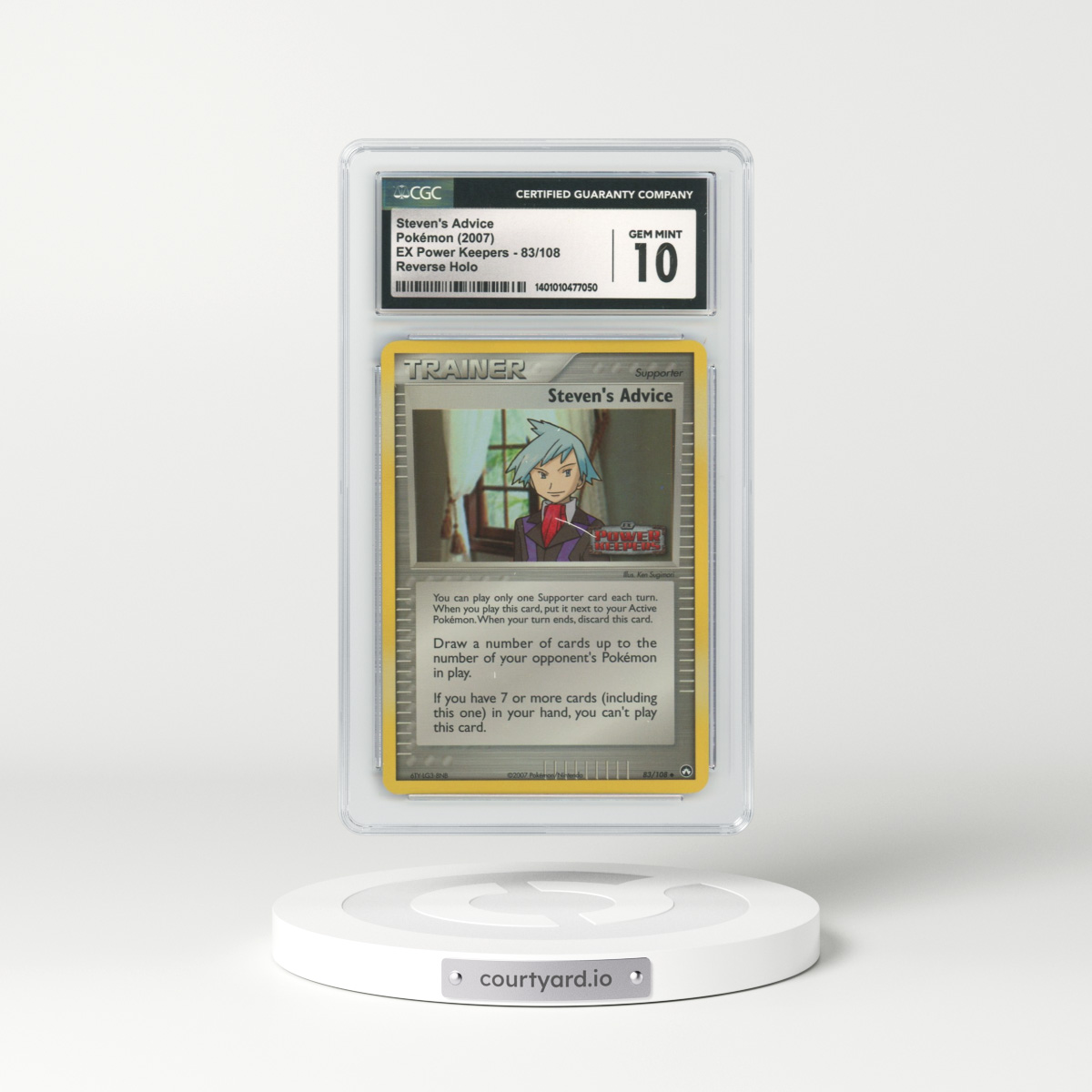 2007 EX Power Keepers #83 Steven's Advice - Holo (CGC 10 GEM MINT)