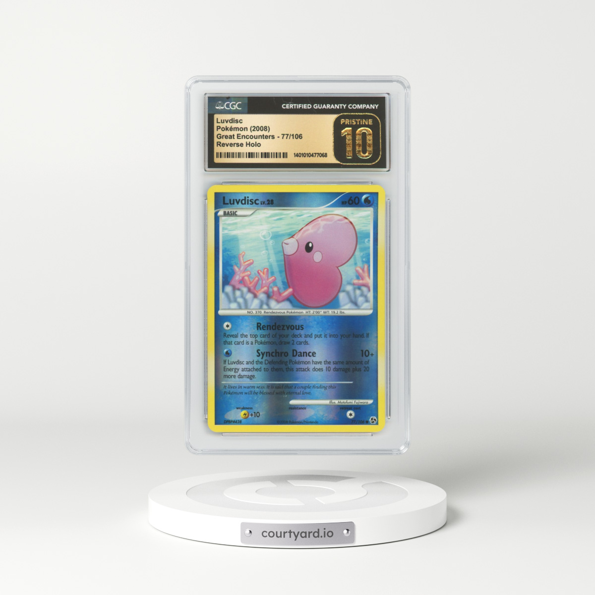 2008 Great Encounters #77 Luvdisc - Holo (CGC 10 PRISTINE)