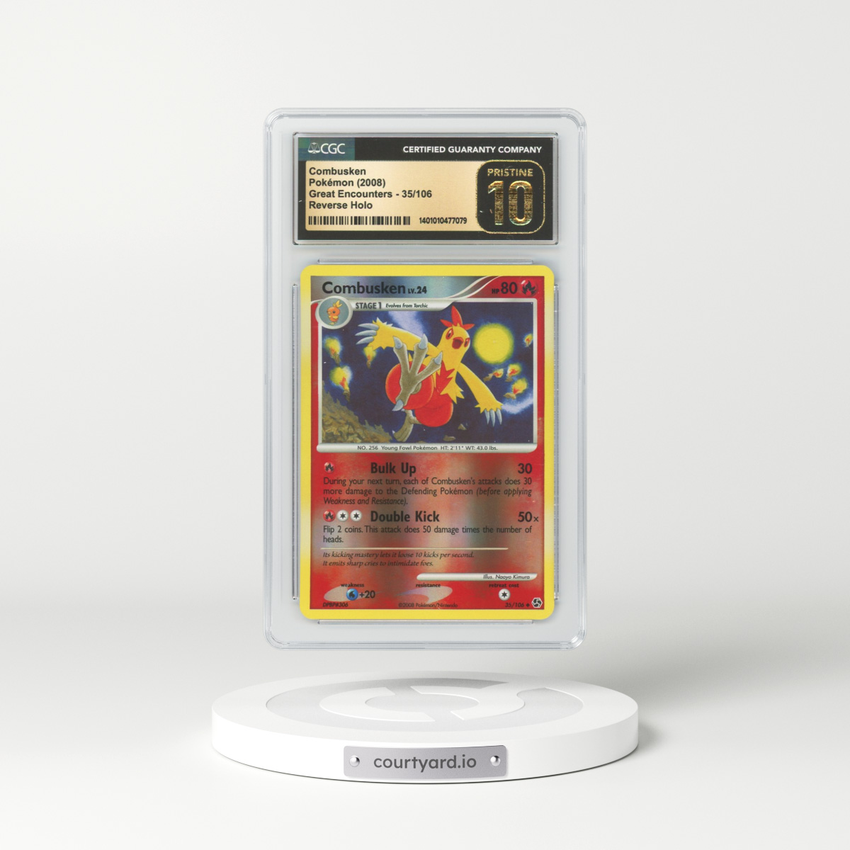 2008 Great Encounters #35 Combusken - Holo (CGC 10 PRISTINE)