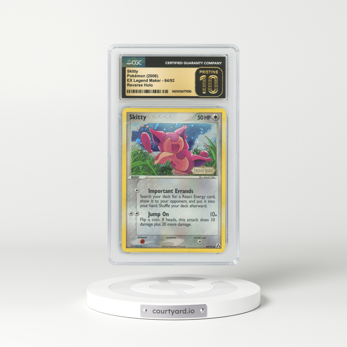 2006 EX Legend Maker #64 Skitty - Holo (CGC 10 PRISTINE)