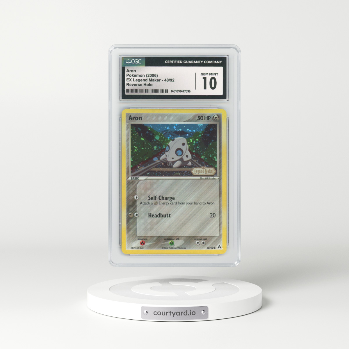 2006 EX Legend Maker #48 Aron - Holo (CGC 10 GEM MINT)