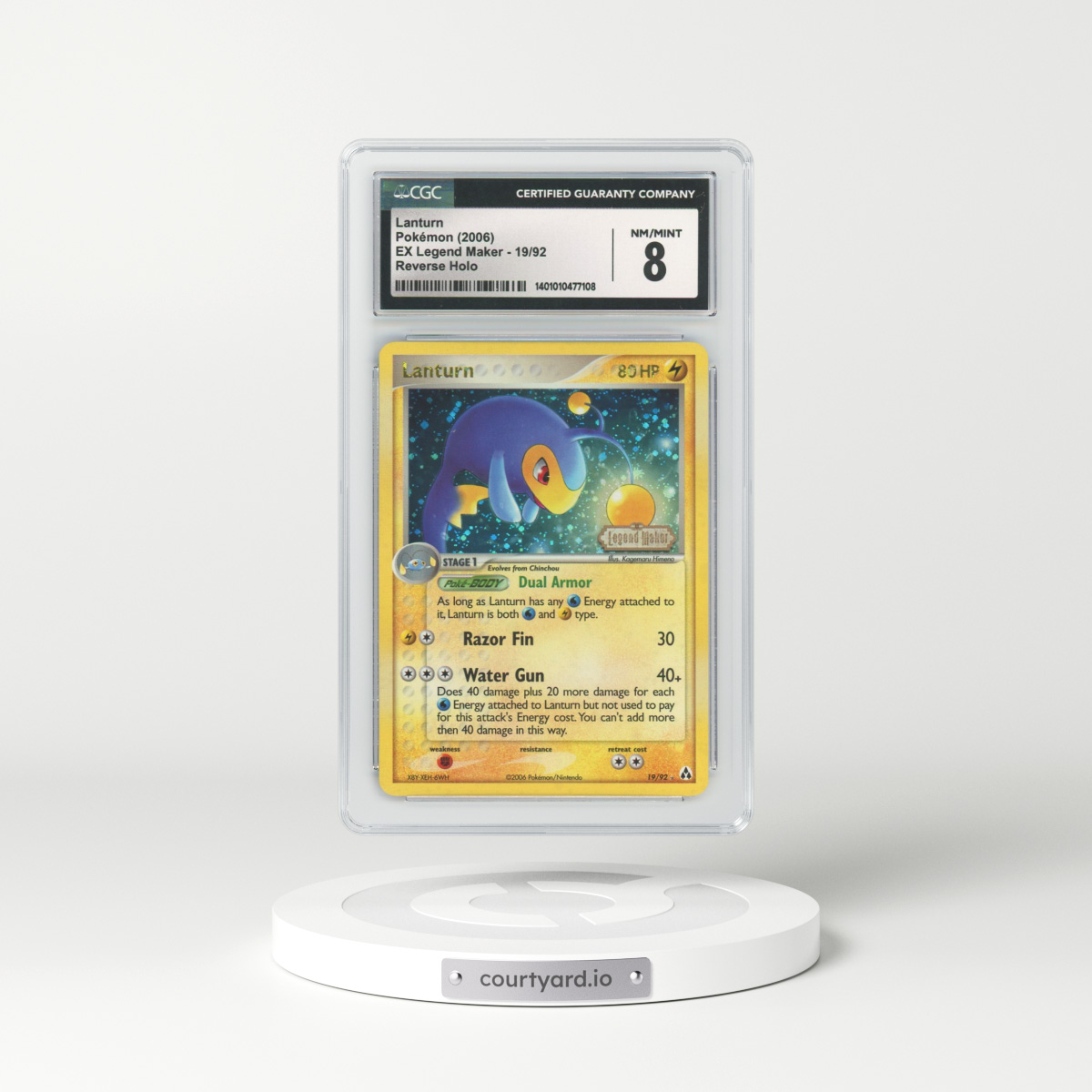 2006 EX Legend Maker #19 Lanturn - Holo (CGC 8 NM-MT)