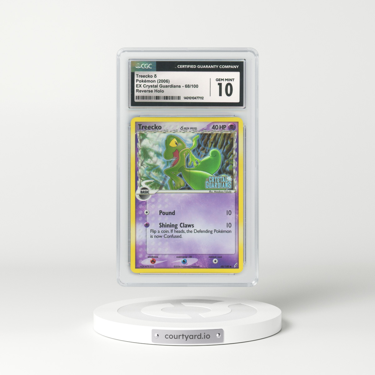 2006 EX Crystal Guardians #68 Treecko - Holo (CGC 10 GEM MINT)