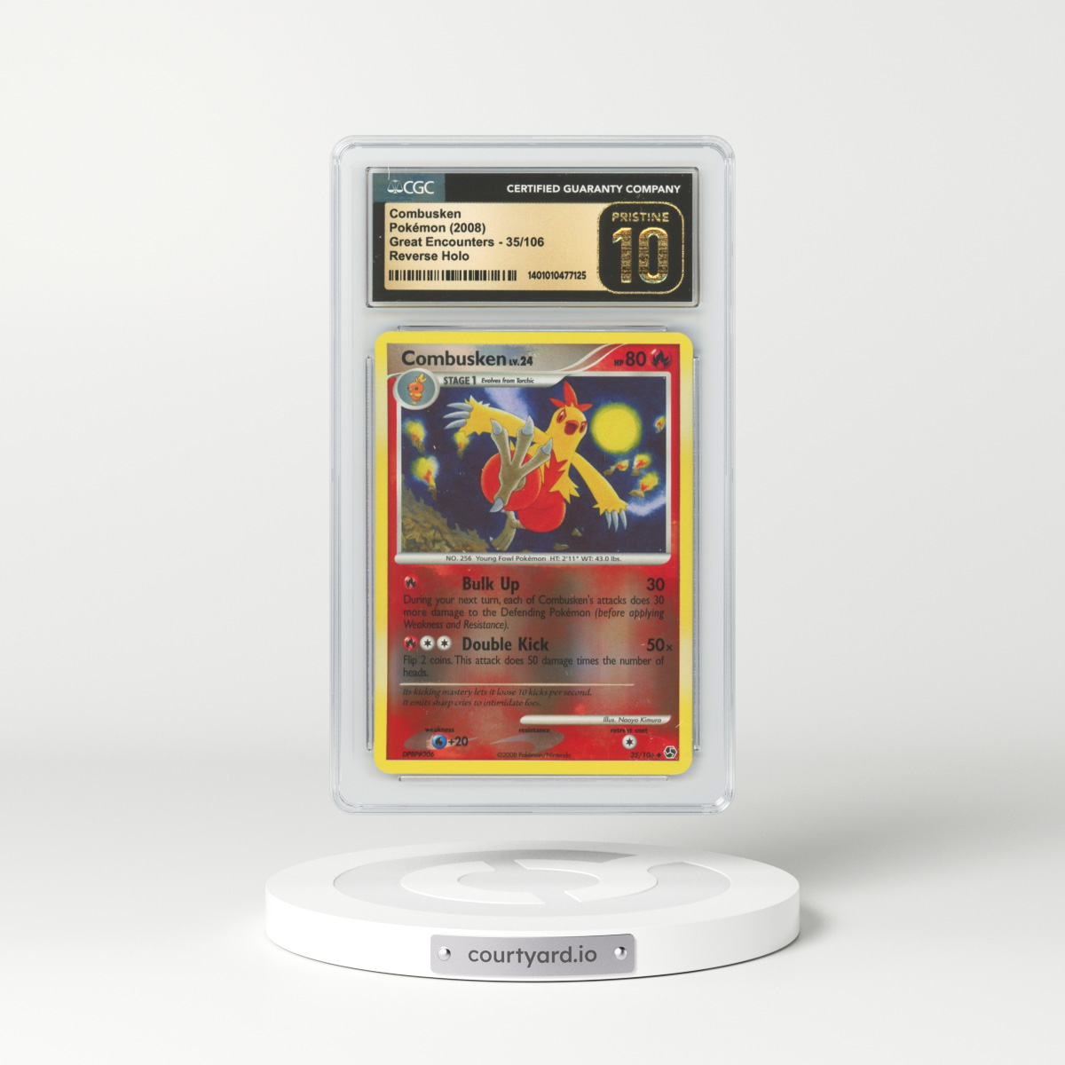 2008 Great Encounters #35 Combusken - Holo (CGC 10 PRISTINE)