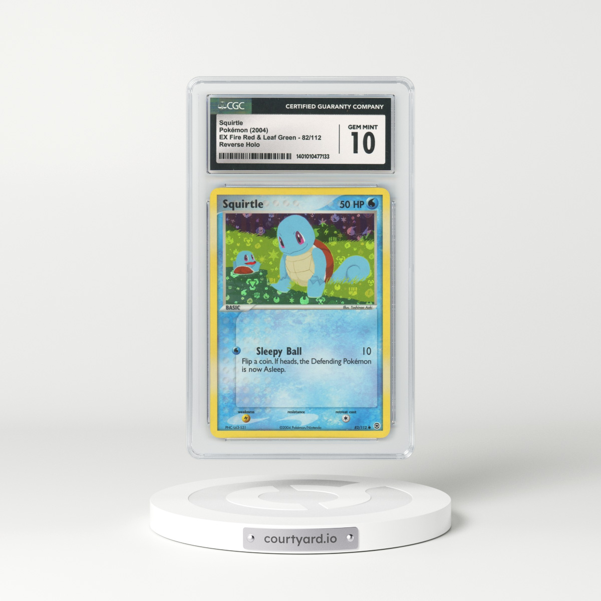 2004 EX FireRed & LeafGreen #82 Squirtle - Holo (CGC 10 GEM MINT)