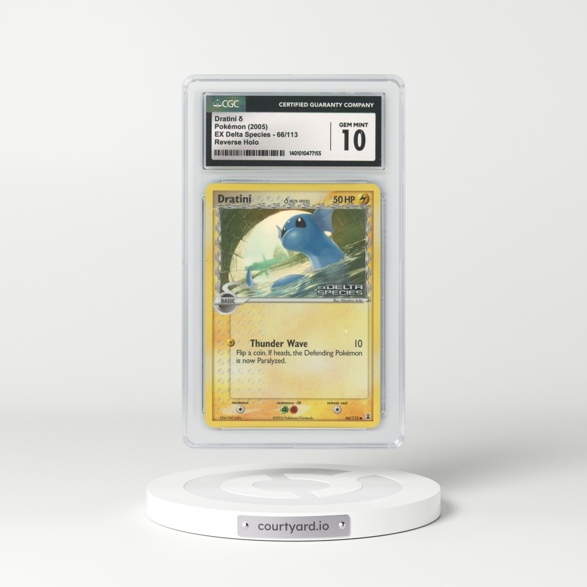 2005 EX Delta Species #66 Dratini - Holo (CGC 10 GEM MINT)