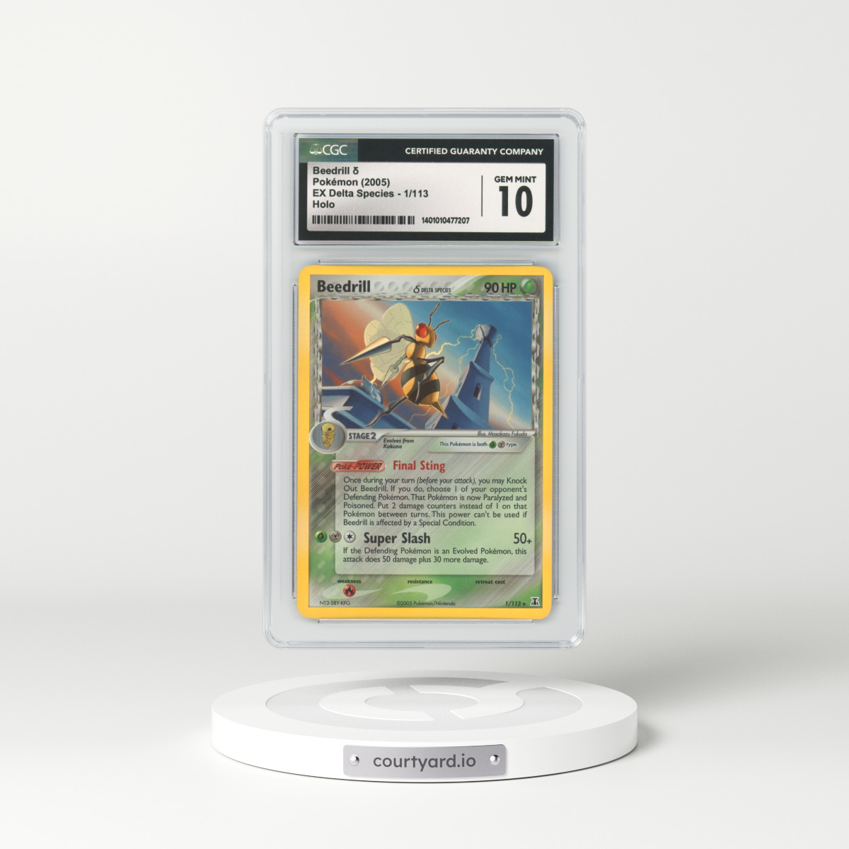 2005 EX Delta Species #1 Beedrill - Holo (CGC 10 GEM MINT)