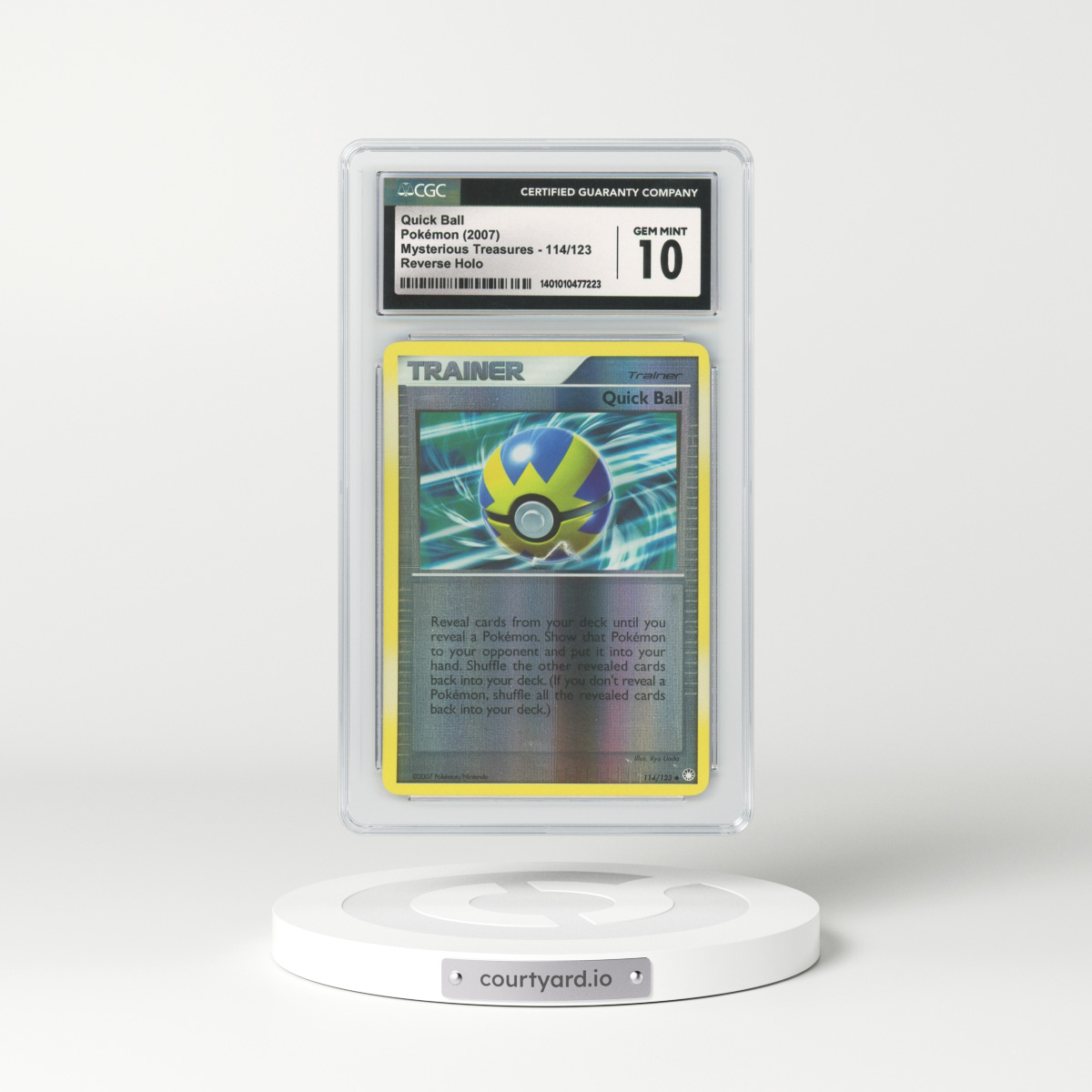 2007 Mysterious Treasures #114 Quick Ball - Holo (CGC 10 GEM MINT)