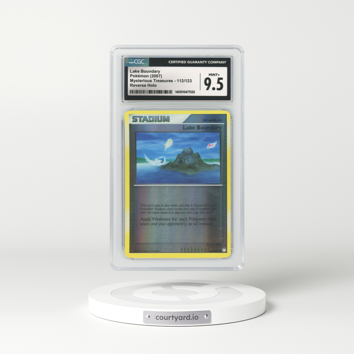 2007 Mysterious Treasures #112 Lake Boundary - Holo (CGC 9.5 MINT+)