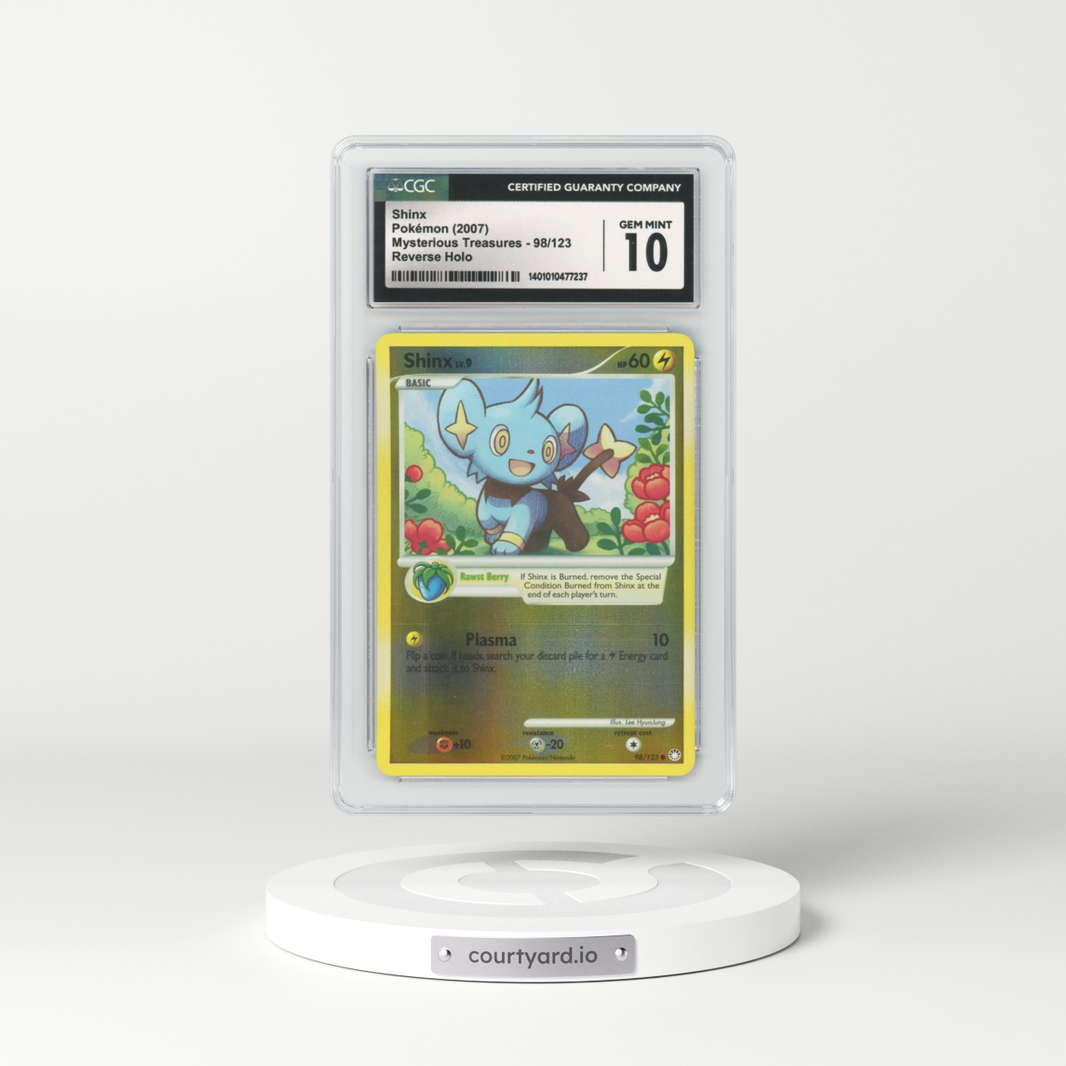 2007 Mysterious Treasures #98 Shinx - Holo (CGC 10 GEM MINT)