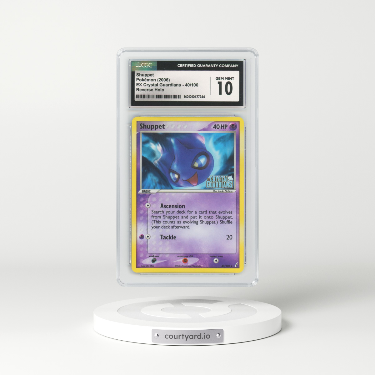 2006 EX Crystal Guardians #40 Shuppet - Holo (CGC 10 GEM MINT)