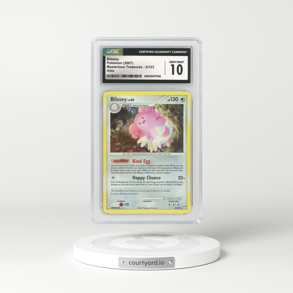 2007 Mysterious Treasures #5 Blissey - Holo (CGC 10 GEM MINT)