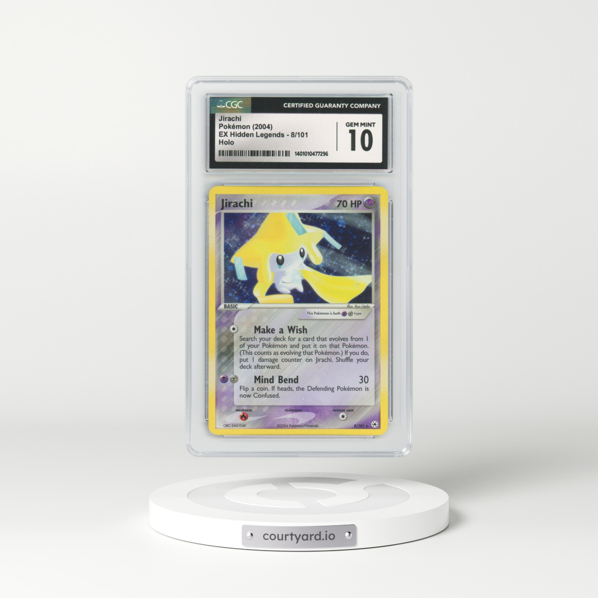 2004 EX Hidden Legends #8 Jirachi - Holo (CGC 10 GEM MINT)