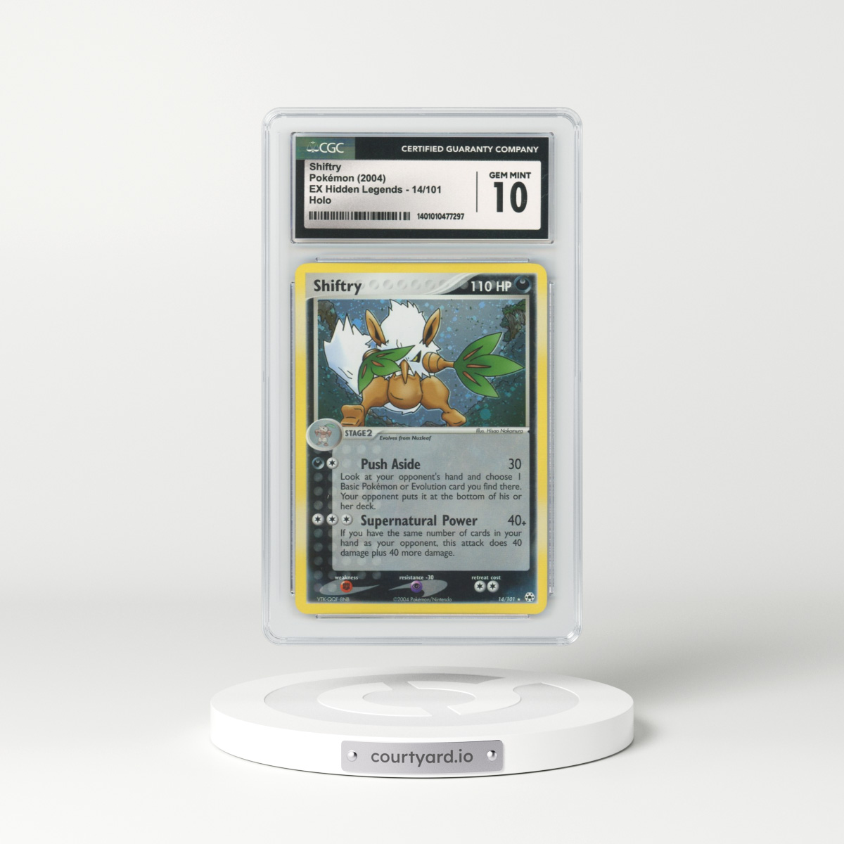 2004 EX Hidden Legends #14 Shiftry - Holo (CGC 10 GEM MINT)