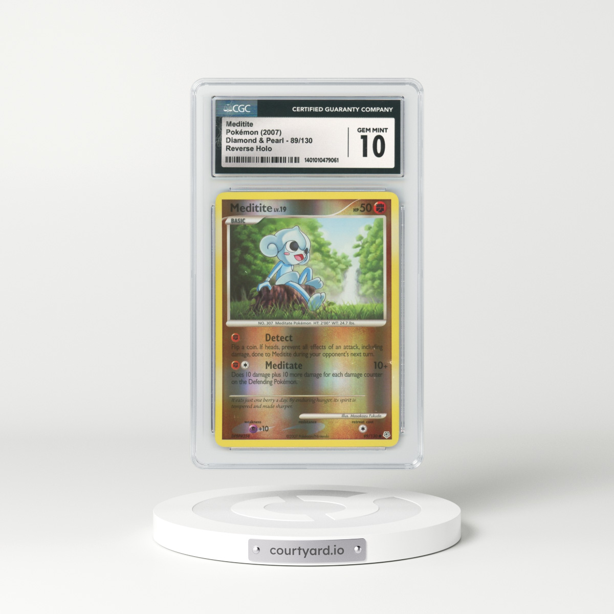 2007 Diamond & Pearl #89 Meditite - Holo (CGC 10 GEM MINT)