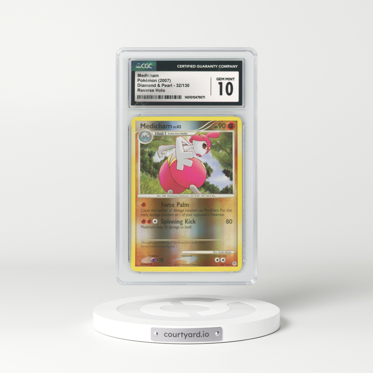 2007 Diamond & Pearl #32 Medicham - Holo (CGC 10 GEM MINT)