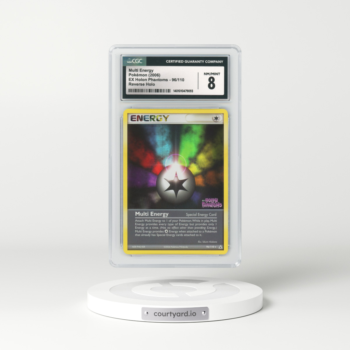 2006 EX Holon Phantoms #96 Multi Energy - Holo (CGC 8 NM-MT)
