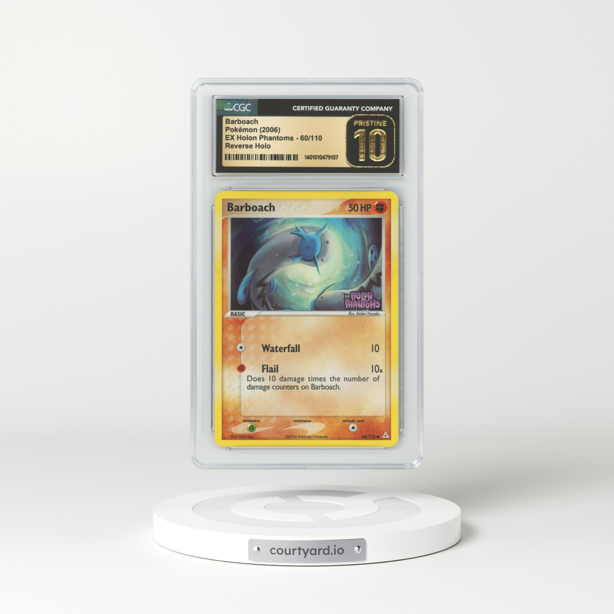 2006 EX Holon Phantoms #60 Barboach - Holo (CGC 10 PRISTINE)