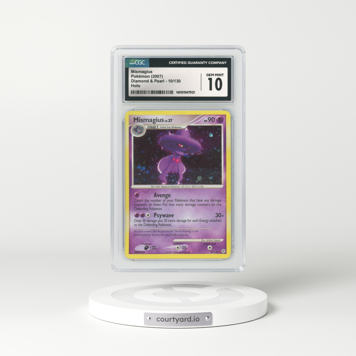2007 Diamond & Pearl #10 Mismagius - Holo (CGC 10 GEM MINT)