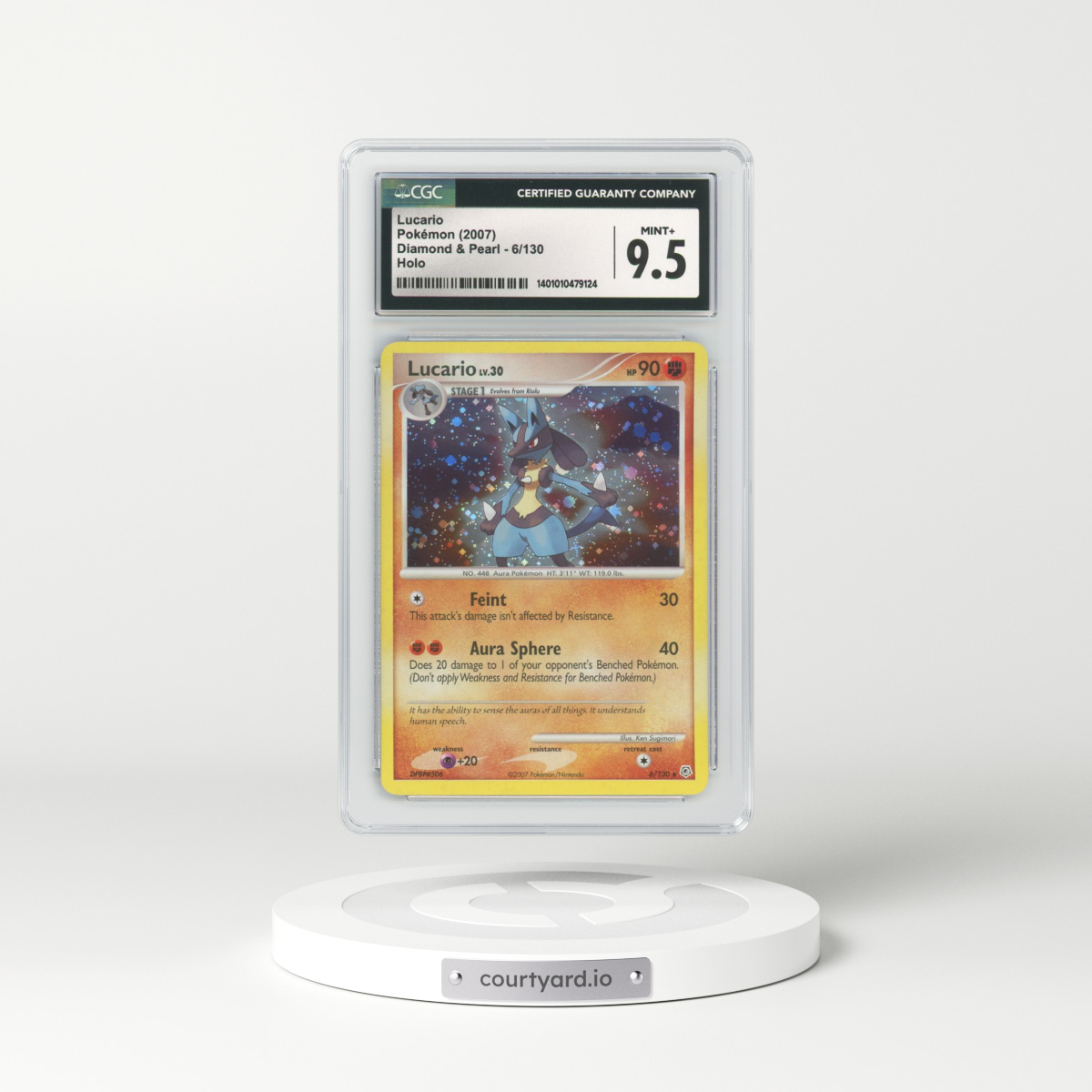 2007 Diamond & Pearl #6 Lucario - Holo (CGC 9.5 MINT+)