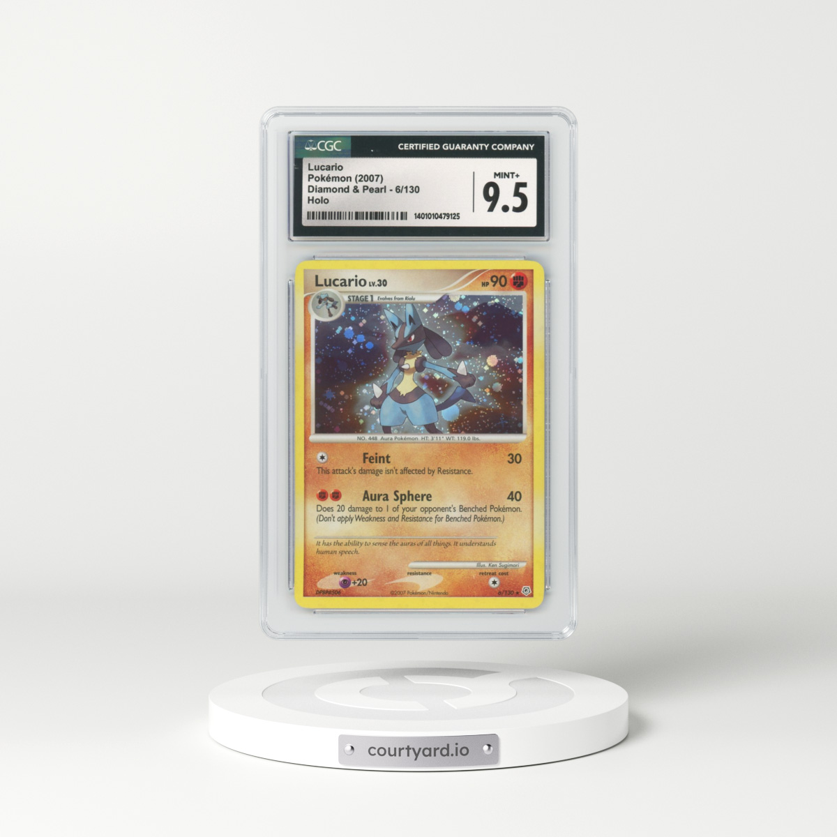 2007 Diamond & Pearl #6 Lucario - Holo (CGC 9.5 MINT+)