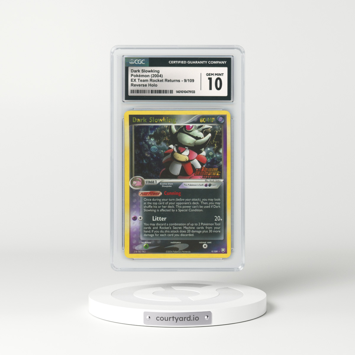 2004 EX Team Rocket Returns #9 Dark Slowking - Holo (CGC 10 GEM MINT)