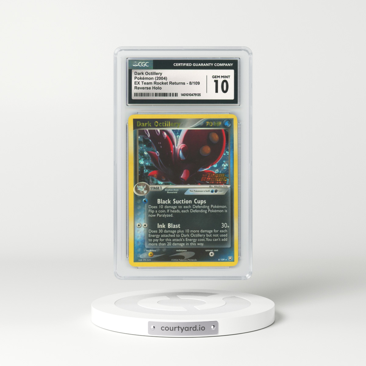 2004 EX Team Rocket Returns #8 Dark Octillery - Holo (CGC 10 GEM MINT)