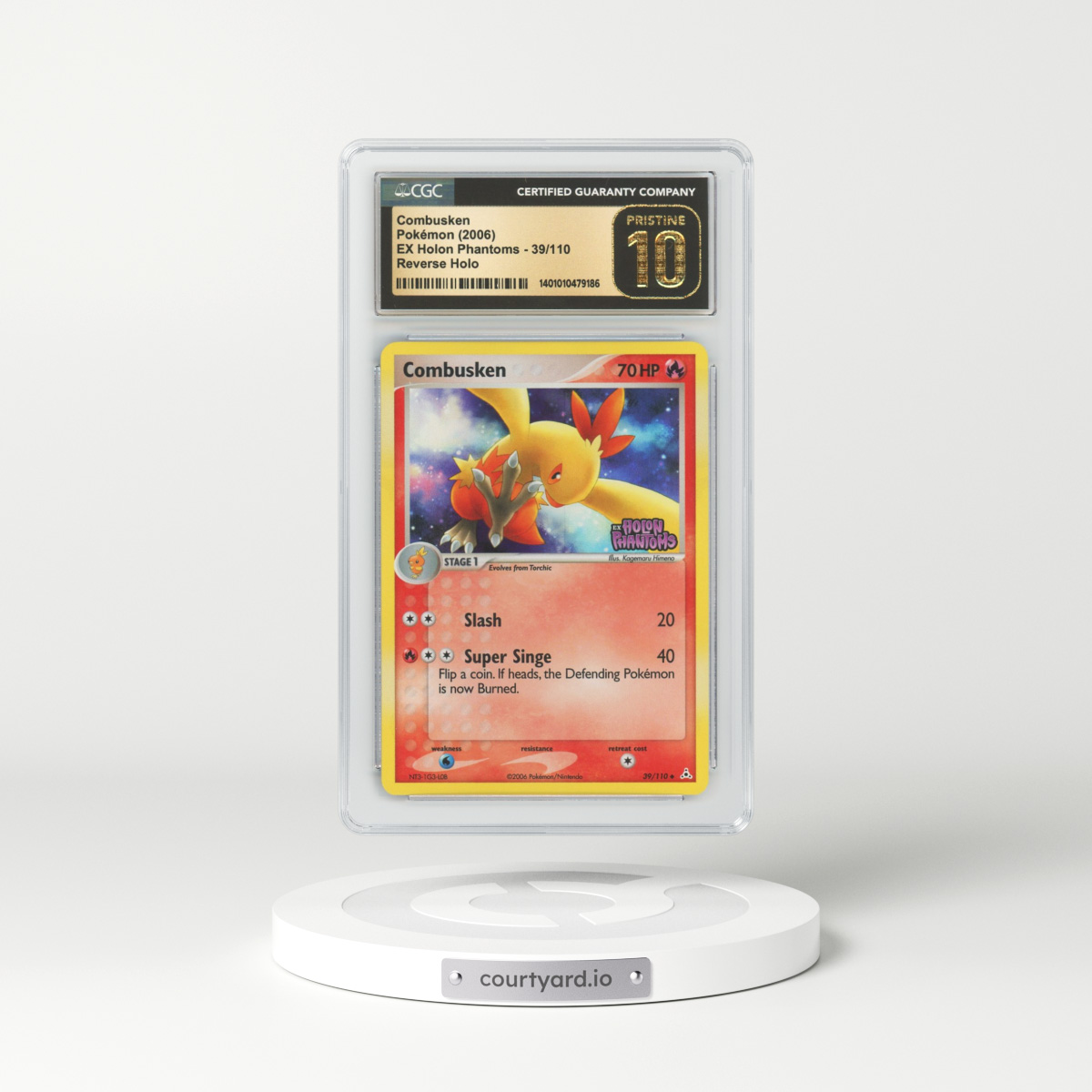 2006 EX Holon Phantoms #39 Team Aqua's Cacturne - Holo (CGC 10 PRISTINE)